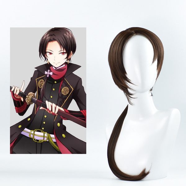 game touken ranbu anime cosplay long ponytail party heat resistant synthetic hair wig, Black
game touken ranbu anime cosplay long ponytail party heat resistant synthetic hair wig, Black