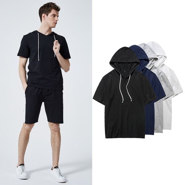 summer hooded t shirt men high street loose round neck tee solid breathable man t-shirt, White;black
summer hooded t shirt men high street loose round neck tee solid breathable man t-shirt, White;black