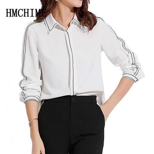 2018 autumn graceful women blouse boutique splicing female blusas turn down collar single breasted lady shirt slim white
2018 autumn graceful women blouse boutique splicing female blusas turn down collar single breasted lady shirt slim white