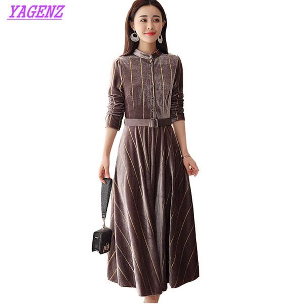 gold velvet dress spring autumn plus size women thin knee long dress young ladies stripe stand collar wild bottom 4xl b632, White;black
gold velvet dress spring autumn plus size women thin knee long dress young ladies stripe stand collar wild bottom 4xl b632, White;black