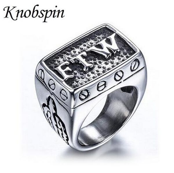 european style stainless steel men's finger ring punk rock ftw letter ring fashion biker jewelry us size 8-13 anel masculino, Golden;silver
european style stainless steel men's finger ring punk rock ftw letter ring fashion biker jewelry us size 8-13 anel masculino, Golden;silver
