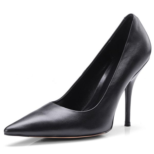 2018 sandals genuine leather women pumps spring summer fashion shoes pointed toe shallow party wedding shoes high heels shoes, Black
2018 sandals genuine leather women pumps spring summer fashion shoes pointed toe shallow party wedding shoes high heels shoes, Black