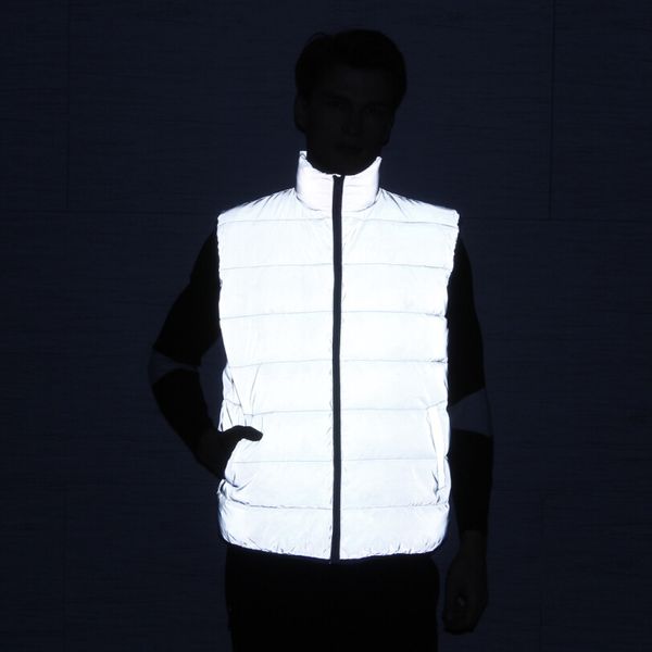 winter men fashion full reflective waistcoat night reflect light vest bodywarmer heren men casual punk sleeveless jacket chaleco, Black;white
winter men fashion full reflective waistcoat night reflect light vest bodywarmer heren men casual punk sleeveless jacket chaleco, Black;white