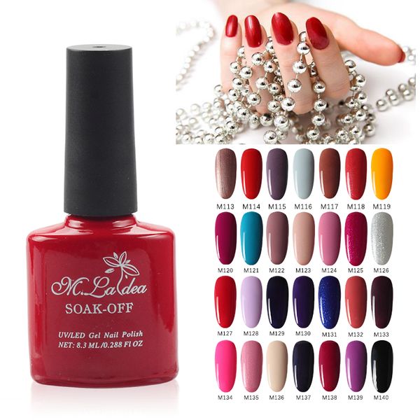 m.ladea gel polish m113-m140 color bottles corresponding color led uv nail gel polish coat, Red;pink
m.ladea gel polish m113-m140 color bottles corresponding color led uv nail gel polish coat, Red;pink
