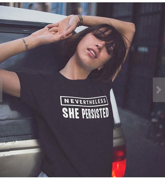 nevertheless she persisted printed t-shirt casual short sleeve shirts hight quality crewneck feminist shirt hipster cotton tees, White
nevertheless she persisted printed t-shirt casual short sleeve shirts hight quality crewneck feminist shirt hipster cotton tees, White