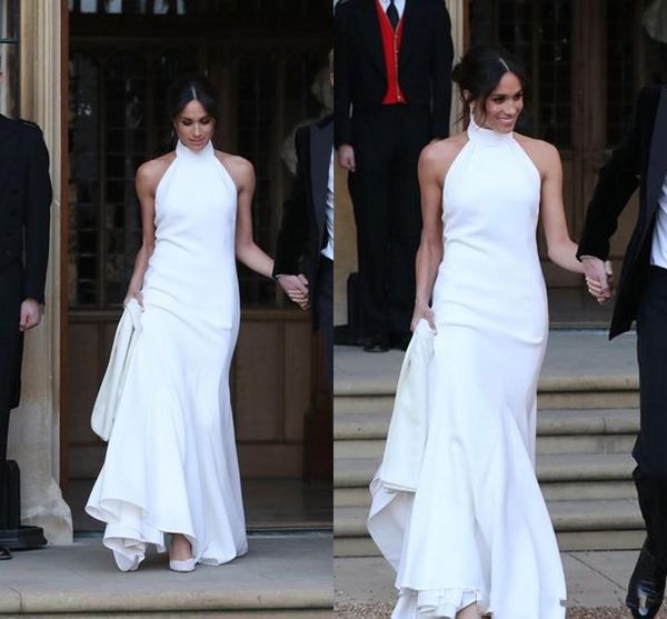 elegant white wedding dresses prince harry meghan markle wedding gowns halter neck satin wedding recept dress
elegant white wedding dresses prince harry meghan markle wedding gowns halter neck satin wedding recept dress