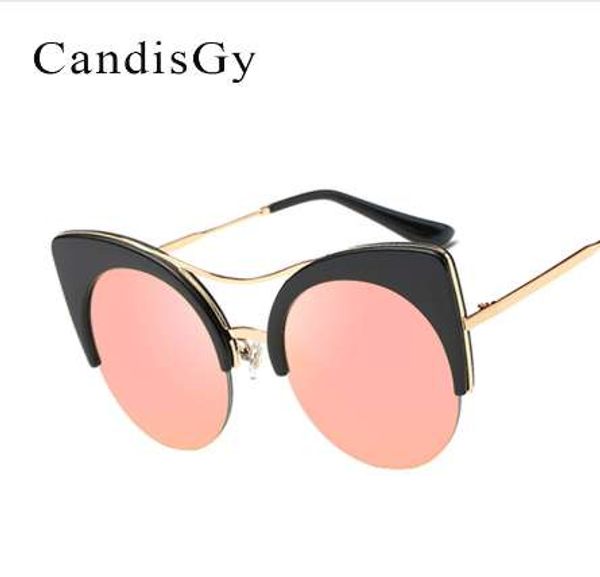stylish female round oversized cat eye classic pink mirror cateye sunglasses women party vintage lady sun glasses, White;black
stylish female round oversized cat eye classic pink mirror cateye sunglasses women party vintage lady sun glasses, White;black