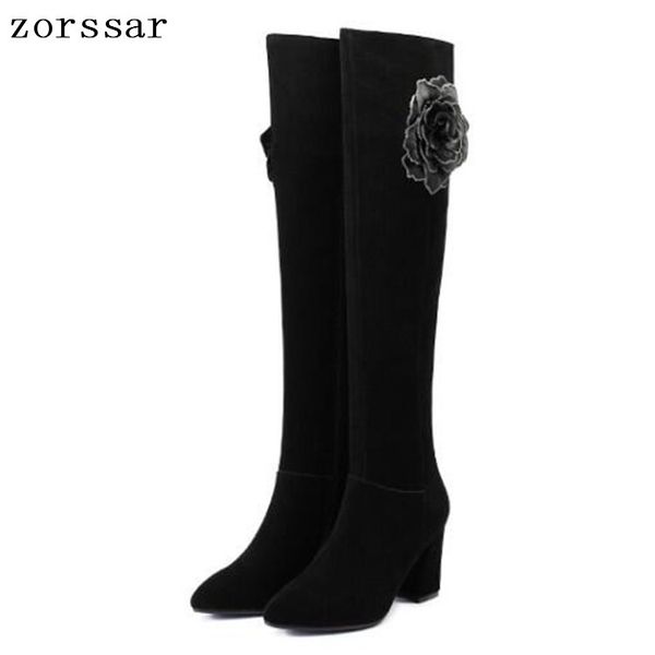 zorssar women cow suede thigh high boots fashion flower over the knee boots high heels woman shoes black big size 33-43
zorssar women cow suede thigh high boots fashion flower over the knee boots high heels woman shoes black big size 33-43