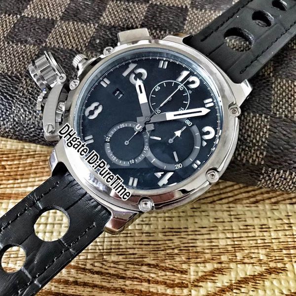 new u-51 chimera steel case black dial white mark hands miyota quartz chronograph mens watch satch black brown leather watches ub61a1, Slivery;brown
new u-51 chimera steel case black dial white mark hands miyota quartz chronograph mens watch satch black brown leather watches ub61a1, Slivery;brown