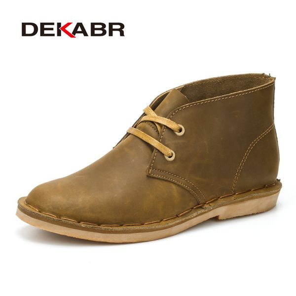 dekabr new fashion comfortable shoes split leather ankle boots summer men's boot lace-up high breathable handmade men boots, Black
dekabr new fashion comfortable shoes split leather ankle boots summer men's boot lace-up high breathable handmade men boots, Black