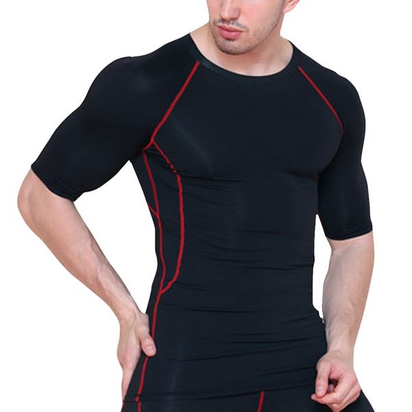 vertvie new compression gym fitness men running shirt quick dry breathable elastic short sleeve tee bodybuliding sportswear, Black;blue
vertvie new compression gym fitness men running shirt quick dry breathable elastic short sleeve tee bodybuliding sportswear, Black;blue
