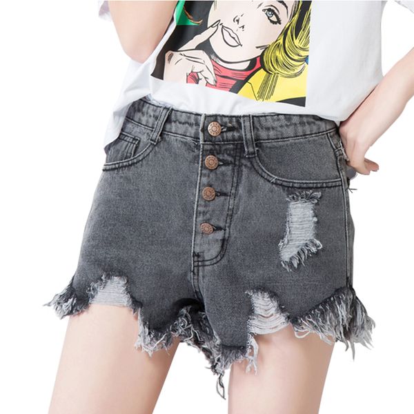 5 color summer high waist denim shorts women worn jeans loose burr hole jeans shorts european and american plus size s-6xl, White;black
5 color summer high waist denim shorts women worn jeans loose burr hole jeans shorts european and american plus size s-6xl, White;black