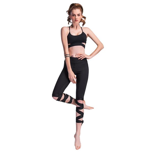 women elastic mid waist ballerina yoga cropped pants sport leggings fitness bandage cross yoga ballet tight, White;red
women elastic mid waist ballerina yoga cropped pants sport leggings fitness bandage cross yoga ballet tight, White;red