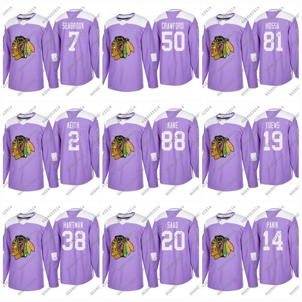Women 2018 Fights Cancer Chicago Blackhawks Patrick Kane Jonathan Toews Keith Hossa Hull Saad Crawford Seabrook Schmaltz Hockey Jersey
Women 2018 Fights Cancer Chicago Blackhawks Patrick Kane Jonathan Toews Keith Hossa Hull Saad Crawford Seabrook Schmaltz Hockey Jersey