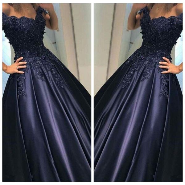 off shoulder 2021 dark navy lace appliques evening dresses with beads robe de soriee prom gowns formal arabic a-line vestidos de soiree, Black;red
off shoulder 2021 dark navy lace appliques evening dresses with beads robe de soriee prom gowns formal arabic a-line vestidos de soiree, Black;red