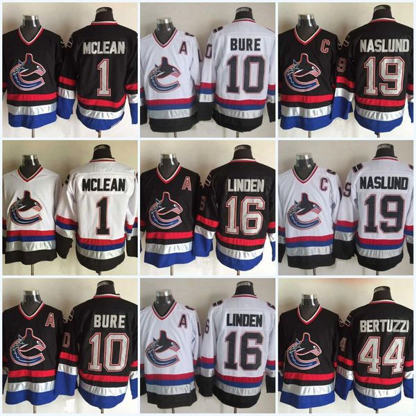 Mens Vancouver Canucks #10 Pavel Bure #16 Trevor Linden #1 Kirk Mclean #44 Todd Bertuzzi #19 Markus Naslund Vintage Hockey Jerseys
Mens Vancouver Canucks #10 Pavel Bure #16 Trevor Linden #1 Kirk Mclean #44 Todd Bertuzzi #19 Markus Naslund Vintage Hockey Jerseys