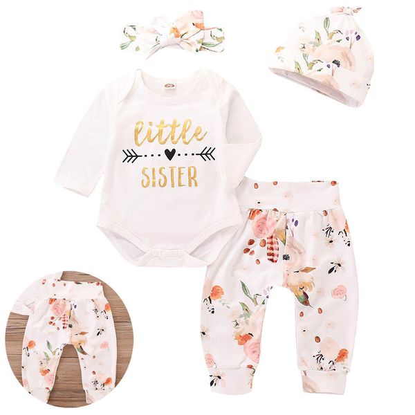 emmababy 2018 baby girl fall winter clothes little sister long sleeve romper+pants headband hat 4pcs outfit 0-24m, White
emmababy 2018 baby girl fall winter clothes little sister long sleeve romper+pants headband hat 4pcs outfit 0-24m, White