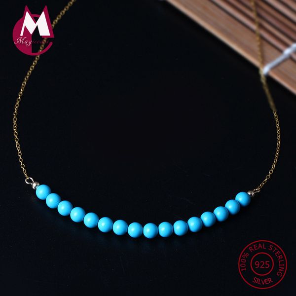 2017 new 925 sterling silver necklaces & pendant for women natural stone turquoise necklace pattern beaded fine jewelry yn37
2017 new 925 sterling silver necklaces & pendant for women natural stone turquoise necklace pattern beaded fine jewelry yn37