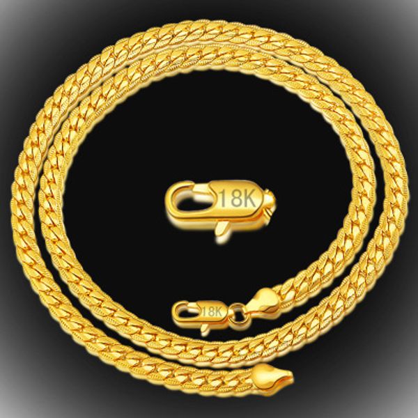 20inch snake chains necklaces 18k gold / 925 silver plated necklace bracelet 5mm fashion for men womens jewelry high quality
20inch snake chains necklaces 18k gold / 925 silver plated necklace bracelet 5mm fashion for men womens jewelry high quality