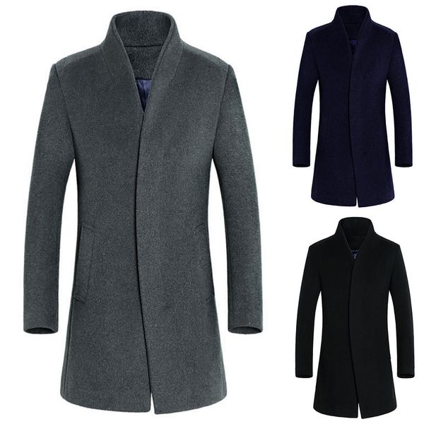 2018 men warm coat trench long sleeve outwear button smart male casual windbreaker overcoat winter coats simplicity elegant 10, Black
2018 men warm coat trench long sleeve outwear button smart male casual windbreaker overcoat winter coats simplicity elegant 10, Black
