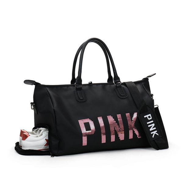New Sequins Love PINK Gym Fitness Sports Bag Shoulder Crossbody Shoes Bags Women Tote Handbag Travel Duffel
New Sequins Love PINK Gym Fitness Sports Bag Shoulder Crossbody Shoes Bags Women Tote Handbag Travel Duffel
