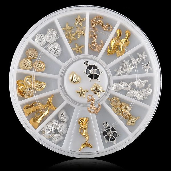 fashion ocean life series nail art decorations wheel nails glitter turtle starfish mermaid shell 3d nail art accessories, Silver;gold
fashion ocean life series nail art decorations wheel nails glitter turtle starfish mermaid shell 3d nail art accessories, Silver;gold
