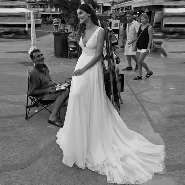 lorie beach wedding dresses vintage v back appliqued with lace white ivory princess wedding gown bridal gowns 2018
lorie beach wedding dresses vintage v back appliqued with lace white ivory princess wedding gown bridal gowns 2018