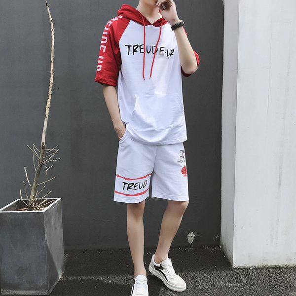 letter printing short sleeve a lapel hoodie suit t-shirt man cotton half sleeve summer leisure time motion short pants suit two piece set, Gray
letter printing short sleeve a lapel hoodie suit t-shirt man cotton half sleeve summer leisure time motion short pants suit two piece set, Gray