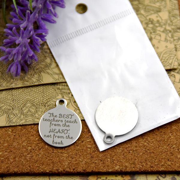 40pcs--"the teachers teach from the heart not from the "stainless steel charms more style for choosing diy charms pendants for nec, Bronze;silver
40pcs--"the teachers teach from the heart not from the "stainless steel charms more style for choosing diy charms pendants for nec, Bronze;silver
