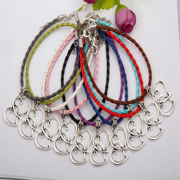 древний серебряный двойное сердце очарование подвески смешанный цвет плетеный канат браслеты женщины хэллоуин ювелирные изделия праздничные, Golden;silver
древний серебряный двойное сердце очарование подвески смешанный цвет плетеный канат браслеты женщины хэллоуин ювелирные изделия праздничные, Golden;silver