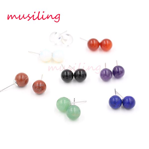 crystal 8mm ball bead earrings stud earring natural stone alloy charms ear accessories jewelry for women fashion reiki amulet jewelry, Golden;silver
crystal 8mm ball bead earrings stud earring natural stone alloy charms ear accessories jewelry for women fashion reiki amulet jewelry, Golden;silver