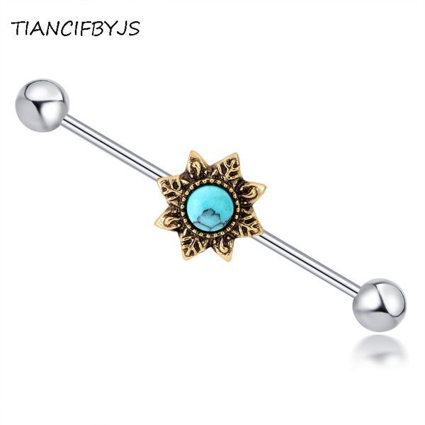 tiancifbyjs stainless steel 16g long industrial barbell opal stone ear stud body piercing earrings cartilage straight bar 20pcs, Slivery;golden
tiancifbyjs stainless steel 16g long industrial barbell opal stone ear stud body piercing earrings cartilage straight bar 20pcs, Slivery;golden
