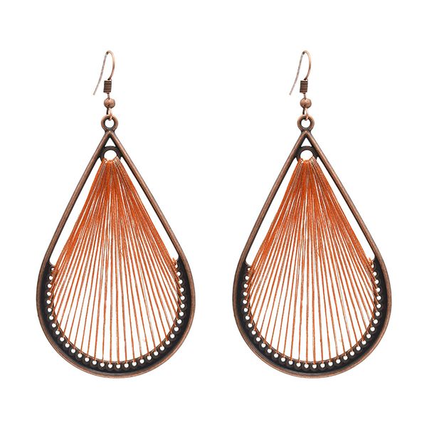 creative winding thread earrings hollow out big waterdrop dangle drop earrings geometric earrings jewelry, Silver
creative winding thread earrings hollow out big waterdrop dangle drop earrings geometric earrings jewelry, Silver