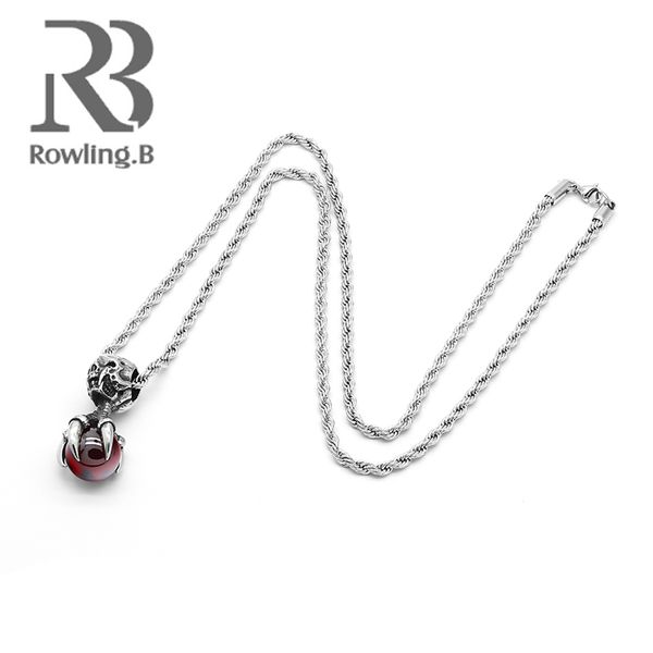 necklaces pendant for men 316l stainless steel eagle claw glass ball pendant steel color chain fashion jewelry gift, Black
necklaces pendant for men 316l stainless steel eagle claw glass ball pendant steel color chain fashion jewelry gift, Black
