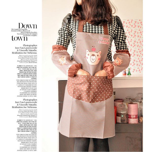 polyester kawaii women lady's kitchen cooking pinafores + sleeve set aprons kit cartoon bear novelty bib
polyester kawaii women lady's kitchen cooking pinafores + sleeve set aprons kit cartoon bear novelty bib