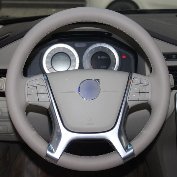 gray genuine leather hand-stitched car steering wheel cover for volvo s80 2010 xc60 2010-2013 xc70 2011
gray genuine leather hand-stitched car steering wheel cover for volvo s80 2010 xc60 2010-2013 xc70 2011