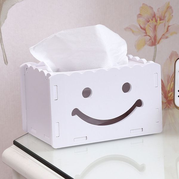 4 colors wooden plastic tissue box kitchen/bedroom deskwaterproof removable tissue box smile paern decoration accessories
4 colors wooden plastic tissue box kitchen/bedroom deskwaterproof removable tissue box smile paern decoration accessories