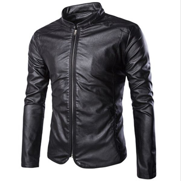 2017 leather jackets mens black leather jacket coats male zipper slim mandarian collar casual male overcoat size m-5xl
2017 leather jackets mens black leather jacket coats male zipper slim mandarian collar casual male overcoat size m-5xl