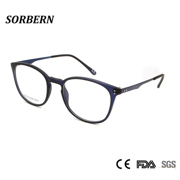 sorbern tr90 platic memory women's round glasses clear optical glasses frame men ultralight spectacles women eyewear frames, Silver
sorbern tr90 platic memory women's round glasses clear optical glasses frame men ultralight spectacles women eyewear frames, Silver