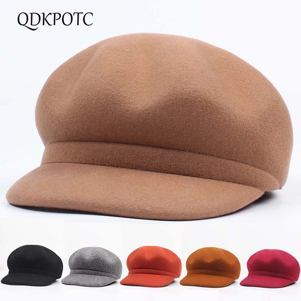 qdkpotc 2018 vintage fashion wool women's berets solid color octagonal visors cap korea girl newsboy caps painter literature ha, Blue;gray
qdkpotc 2018 vintage fashion wool women's berets solid color octagonal visors cap korea girl newsboy caps painter literature ha, Blue;gray
