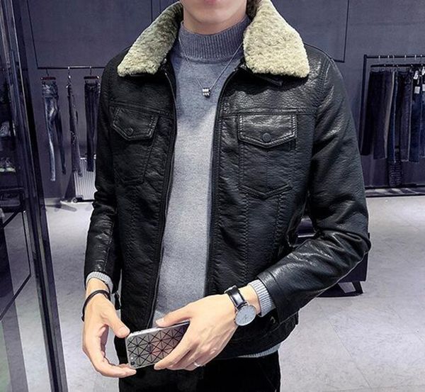 мужчины осень зима мода бутик бизнес корейской версии европы и соединенных штатов америки отделка мао воротник искусственная кожа пальто l-4, Black 
мужчины осень зима мода бутик бизнес корейской версии европы и соединенных штатов америки отделка мао воротник искусственная кожа пальто l-4, Black