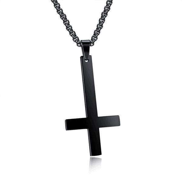 3 colors trendy 55mm stainless steel inverted cross pendant personalized men's accessories wholesale jewelry support fba drop shipping
3 colors trendy 55mm stainless steel inverted cross pendant personalized men's accessories wholesale jewelry support fba drop shipping