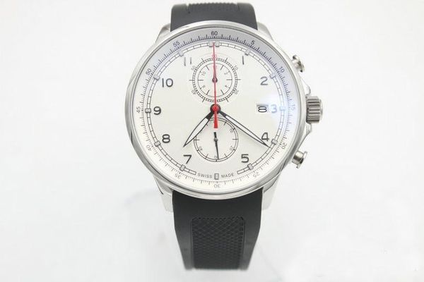 black rubber white dial chronograph quartz sport watch 389001 man 44mmred needle wristwatch pin buckle multifunctional, Slivery;brown
black rubber white dial chronograph quartz sport watch 389001 man 44mmred needle wristwatch pin buckle multifunctional, Slivery;brown