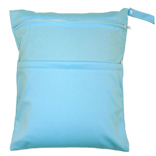 baby infant waterproof zipper wet and dry diaper bag for baby carriage