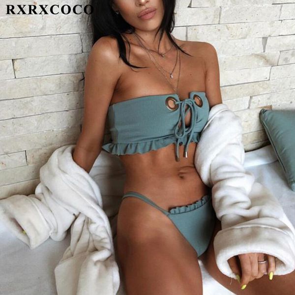 rxrxcoco solid bandeau swimsuit women bikini 2019 brazilian biquinis swimwear woman bathing suit push up swim suits, White;black
rxrxcoco solid bandeau swimsuit women bikini 2019 brazilian biquinis swimwear woman bathing suit push up swim suits, White;black