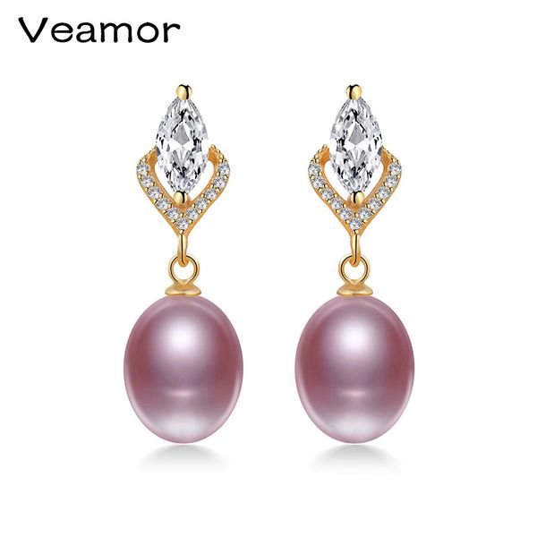 trendy style 100% natural freshwater pearls yellow gold earrings fine jewelry for women birthday gift veamor, Golden;silver
trendy style 100% natural freshwater pearls yellow gold earrings fine jewelry for women birthday gift veamor, Golden;silver