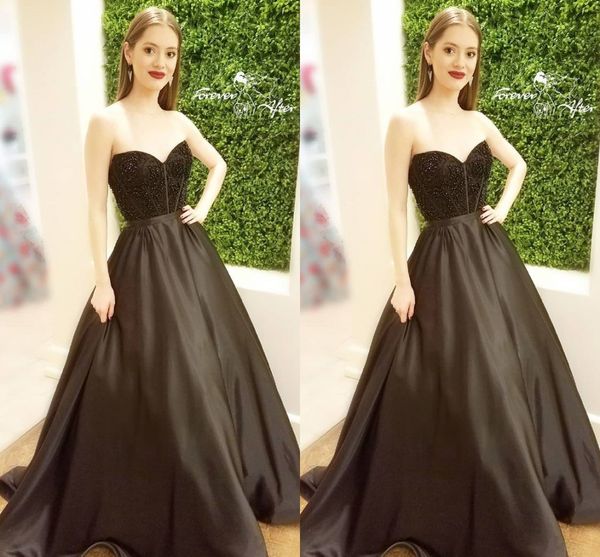 black ball gown prom dresses 2018 sweetheart beading satin custom made royal blue dark navy formal evening dresses zipper up
black ball gown prom dresses 2018 sweetheart beading satin custom made royal blue dark navy formal evening dresses zipper up