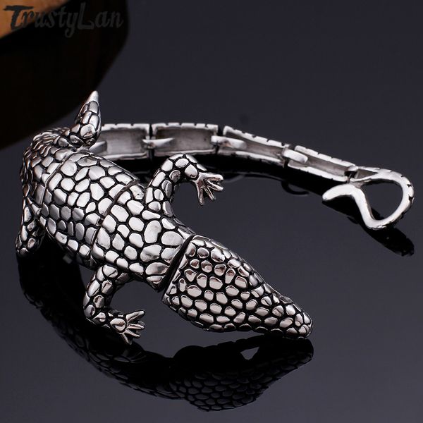 cool animal lizard bracelet man punk rocker stainless steel mens bracelets bangles friendship male bangle jewelry party gifts, White
cool animal lizard bracelet man punk rocker stainless steel mens bracelets bangles friendship male bangle jewelry party gifts, White