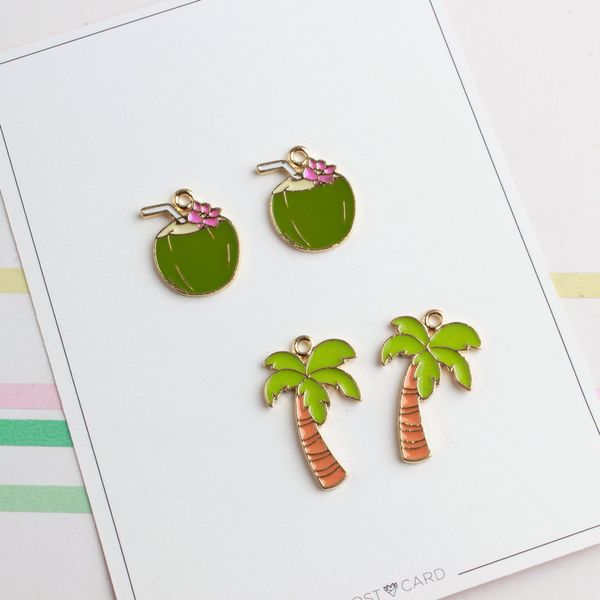 100 pcs/pack coconut tree charms pendant, coconut charms pendant, good for diy craft, jewelry making, Bronze;silver
100 pcs/pack coconut tree charms pendant, coconut charms pendant, good for diy craft, jewelry making, Bronze;silver