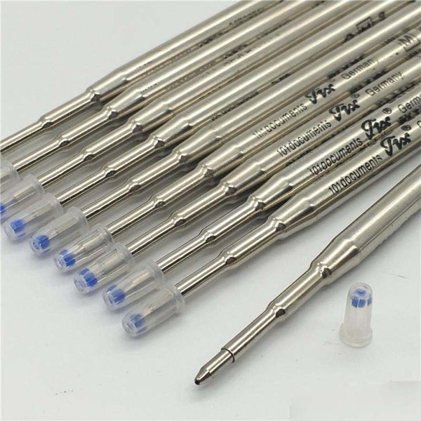 10 pieces / lot luxury mb 0.6mm black ink ballpoint pen refill for writing, Black;red 
10 pieces / lot luxury mb 0.6mm black ink ballpoint pen refill for writing, Black;red